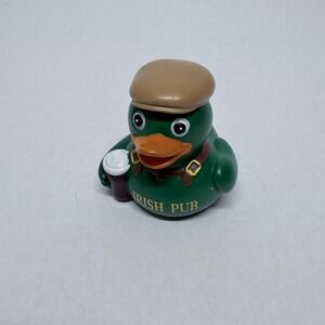 Irish Pub Rubber Duck Green St Patricks Day Novelty Collectible Flat Cap Pint